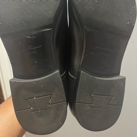 Salvatore Ferragamo Black Dress Shoes Sz 10.5 EE - Picture 9 of 13